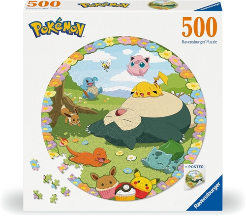 Pokemon Puslespil - Circle Of Colors Blooming - 500 brikker